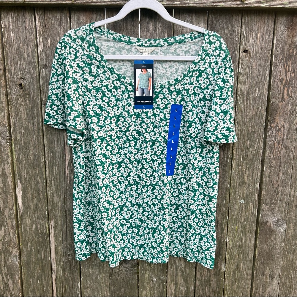 NWT Lucky Brand Short Sleeve Tee Size L
